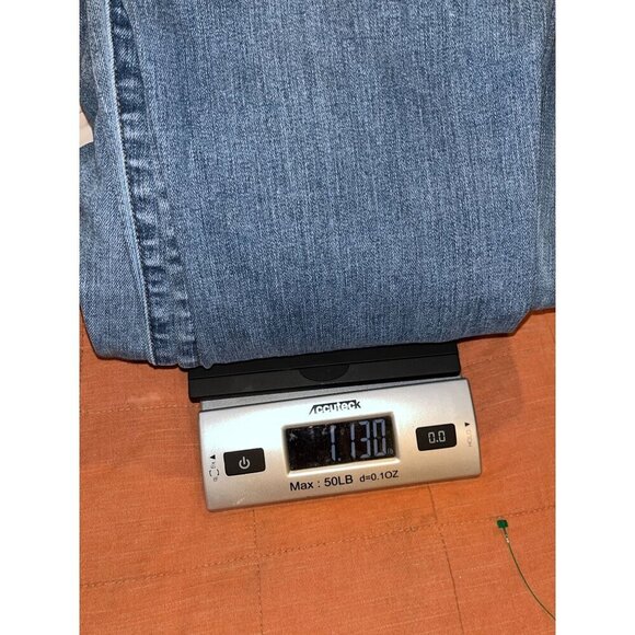 Good American Good Waist High-Rise Skinny Jeans Size 12/31 Distressed Hem Womens - Picture 12 of 12